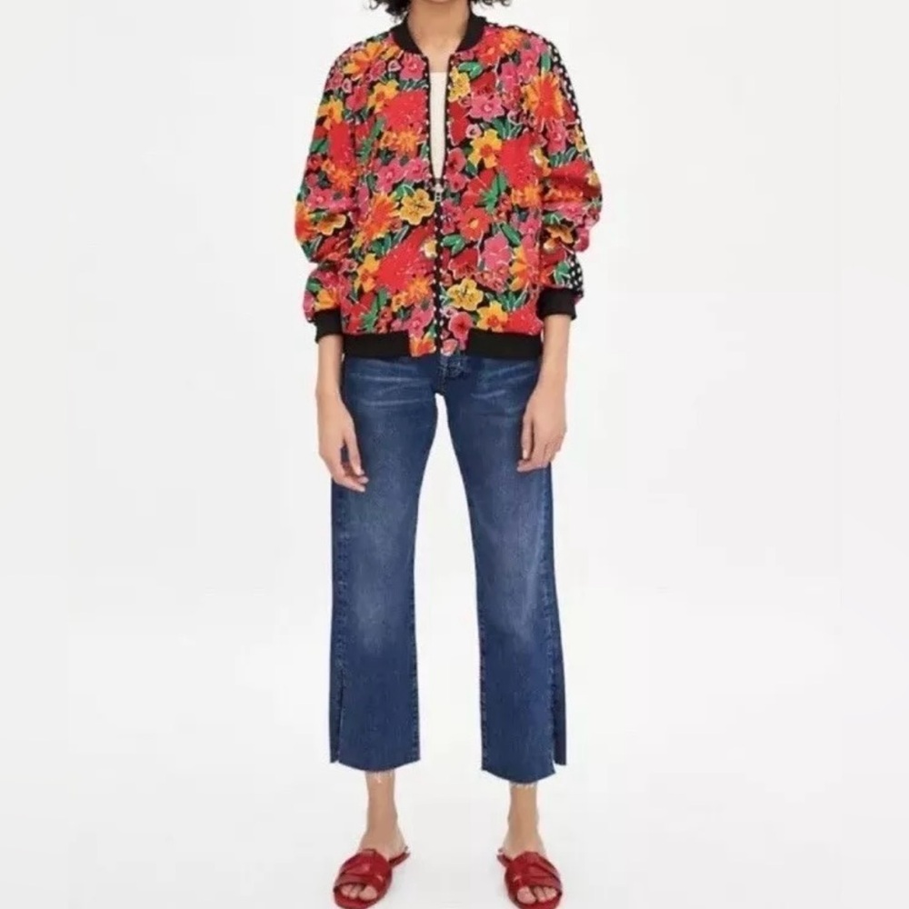 New ..Zara floral Jacket !!